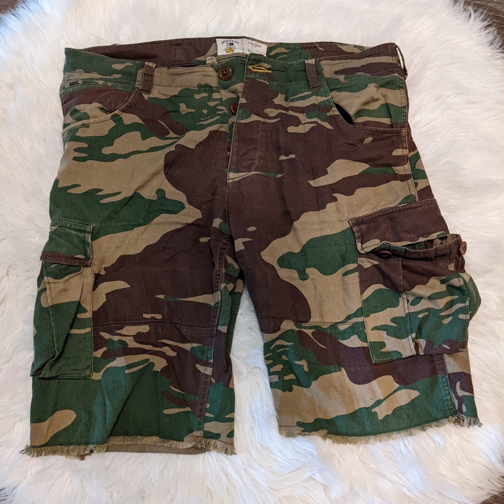 Four star men's army cargo shorts